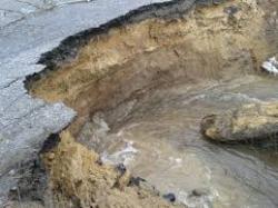 розмив дорожнього полотна