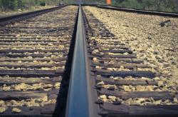 залізничні колії, потяг, залізниця